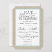 Invitation Dîner De Répétition Mariée (Devant)