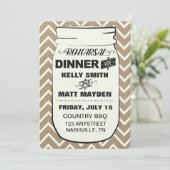 Invitation Dîner de répétition Mason Jar (Debout devant)