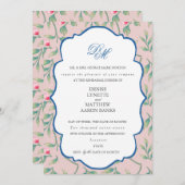 Invitation Dîner de répétition Mauve Chalk (Devant / Derrière)