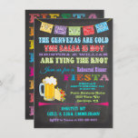 Invitation Dîner de répétition mexicaine Chalkboard<br><div class="desc">Joli et coloré mexicain fêtes de répétition Invitations avec bannières lumineuses,  typographie amusante,  une grande bière Cerveza et taco sur un arrière - plan de tableau noir. Alors prenez une boisson froide et une salsa chaude avec cette merveilleuse invitation. Illustration tirée à la main par McBooboo</div>