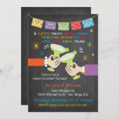 Invitation Dîner de répétition mexicaine sur mesure (Devant / Derrière)