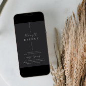 Invitation Dîner de répétition minimal manuscrit moderne