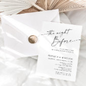 Invitation Dîner de répétition minimaliste élégant