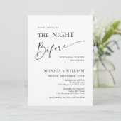 Invitation Dîner de répétition minimaliste élégant (Debout devant)