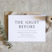 Invitation Dîner de répétition minimaliste élégant et chic