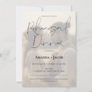 Invitation Dîner de répétition minimaliste moderne