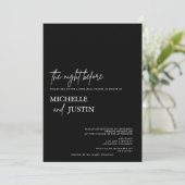 Invitation Dîner de répétition minimaliste moderne Invita (Debout devant)