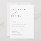 Invitation Dîner de répétition minimaliste simple (Devant)