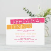 Invitation Dîner de répétition moderne (Debout devant)