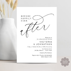 Invitation Dîner de répétition moderne avant le bonheur étern