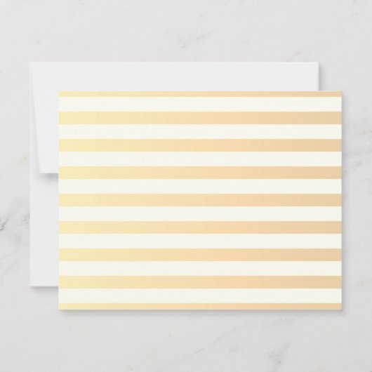 Invitation Dîner de répétition moderne chic à fleurs rayées (Dos)