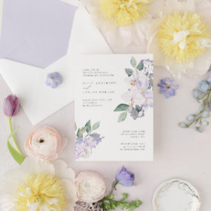 Invitation Dîner de répétition moderne et élégant avec orchid