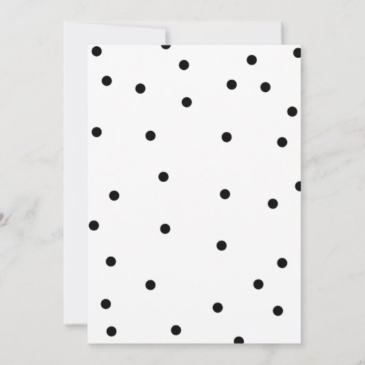 Invitation Dîner de répétition moderne noir et blanc (Dos)