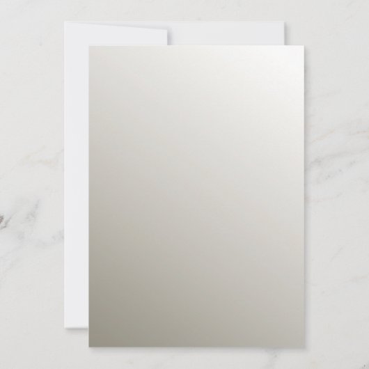 Invitation Dîner de répétition moderne orné d'argent (Dos)