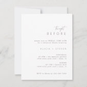 Invitation Dîner de répétition moderne simple et élégant Invi (Devant)