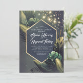 Invitation Dîner de répétition nocturne de plage tropicale (Debout devant)