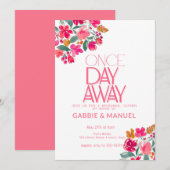 Invitation Dîner de répétition noire colorée Fiesta (Devant / Derrière)