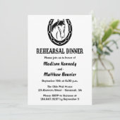 Invitation Dîner de répétition occidentale Cheval Rustique Ma (Debout devant)