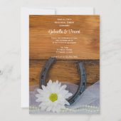 Invitation Dîner de répétition occidentale White Daisy et Hor (Devant)