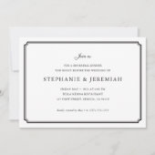 Invitation Dîner de répétition officiel (Devant)