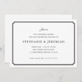 Invitation Dîner de répétition officiel (Devant / Derrière)