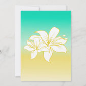 Invitation Dîner de répétition Ombre couleur sable & mer Hibi (Dos)