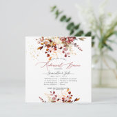 Invitation Dîner de répétition Orange Eucalyptus (Debout devant)