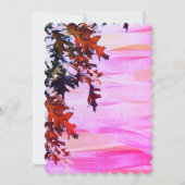 Invitation Dîner de répétition Orange Rose Swirl (Dos)