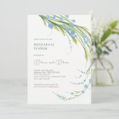 Invitation Dîner De Répétition Oubliez-Moi-Pas (Debout devant)