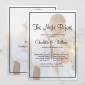 Invitation Dîner de répétition photo de Faux Vellum (Devant / Derrière)