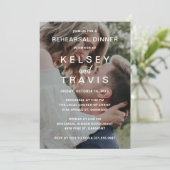 Invitation Dîner de répétition photo Décontracté moderne (Debout devant)