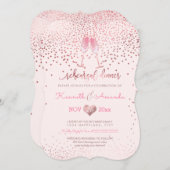 Invitation Dîner de répétition PixDezines/Bubbles+Champagne R (Devant / Derrière)