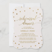 Invitation Dîner de répétition Pois d'or (Devant)
