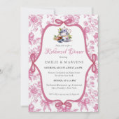 Invitation Dîner de répétition pour la fête du thé Fleur sauv (Devant)