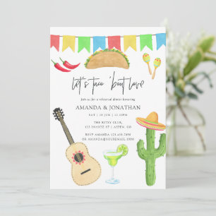 Invitation Dîner de répétition pour la fiesta mexicaine 'Taco
