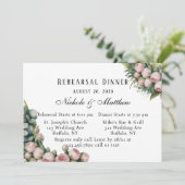 Invitation Dîner de répétition pour le bleu et la verdure (Debout devant)