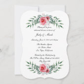 Invitation Dîner de répétition pour le feuillage rose (Devant)