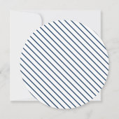 Invitation Dîner de répétition Preppy Chic Nautical Navy (Dos)