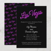 Invitation Dîner de répétition Purple Las Vegas (Devant / Derrière)
