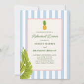 Invitation Dîner de répétition rétro tropiques moderne côtier (Devant)