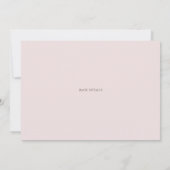 Invitation Dîner de répétition romantique de pivoine Invitati (Dos)