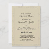 Invitation Dîner de répétition romantique moderne (Devant)
