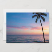 Invitation Dîner de répétition romantique sur la plage du cou (Dos)