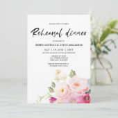 Invitation Dîner de répétition rose (Debout devant)