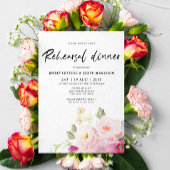 Invitation Dîner de répétition rose