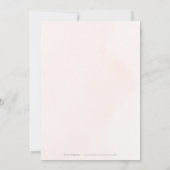 Invitation Dîner de répétition rose Gold Dusty Blue Greenersa (Dos)