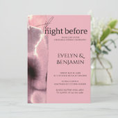 Invitation Dîner De Répétition Rose Moderne Et Simple Dusty (Debout devant)