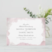 Invitation Dîner de répétition rose pâle de Debonair (Debout devant)