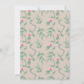 Invitation Dîner de répétition rose Parfaitement pâle et Goss (Dos)