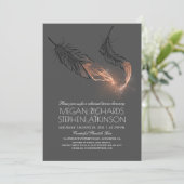 Invitation Dîner de répétition rose Parties scintillant or Pl (Debout devant)